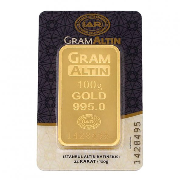 100 Gram Külçe Altın  24 Ayar