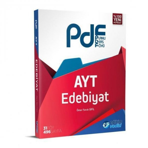 YKS AYT Edebiyat Planlı Ders Föyü PDF Eğitim Vadisi Yayınları