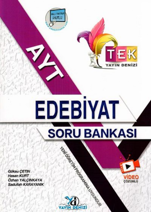 yayınDENİZİ ayt Tek Serisi Edebiyat Soru Bankası