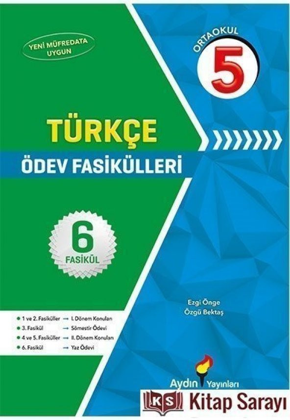 5.Sınıf Türkçe Ödev Fasikülleri Aydın Yayınları