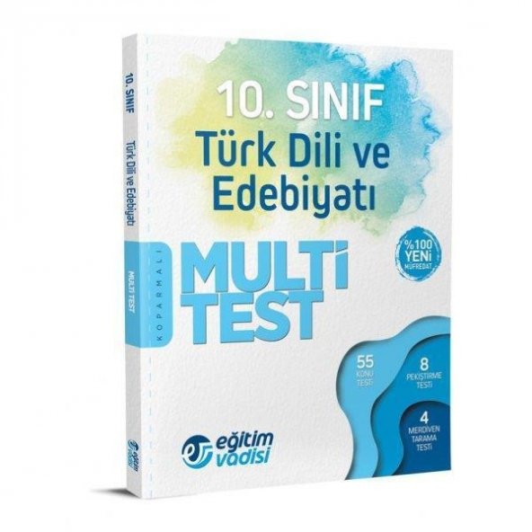 10. Sınıf Türk Dili ve Edebiyatı Multi Test Eğitim Vadisi Yayınları