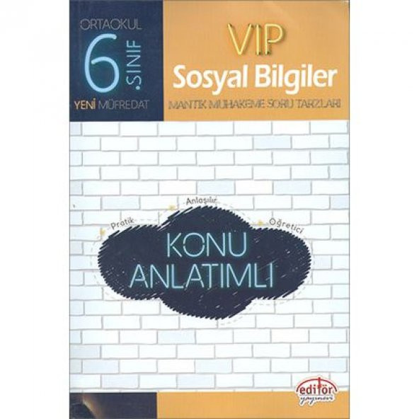 Editör 6.Sınıf VIP Sosyal Bilgiler Konu Anlatımlı