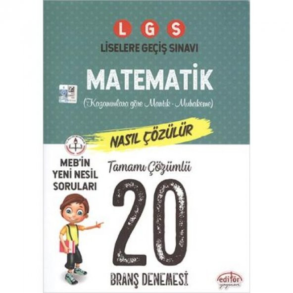 Editör LGS Matematik Çözümlü 20 Branş Denemesi