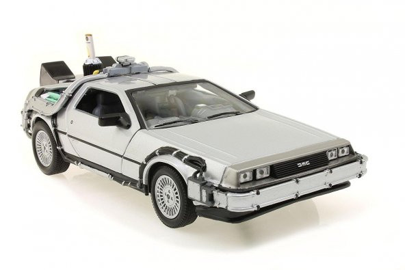Geleceğe Dönüş 2 Metal Model Araba Back To The Future Delorean - 4