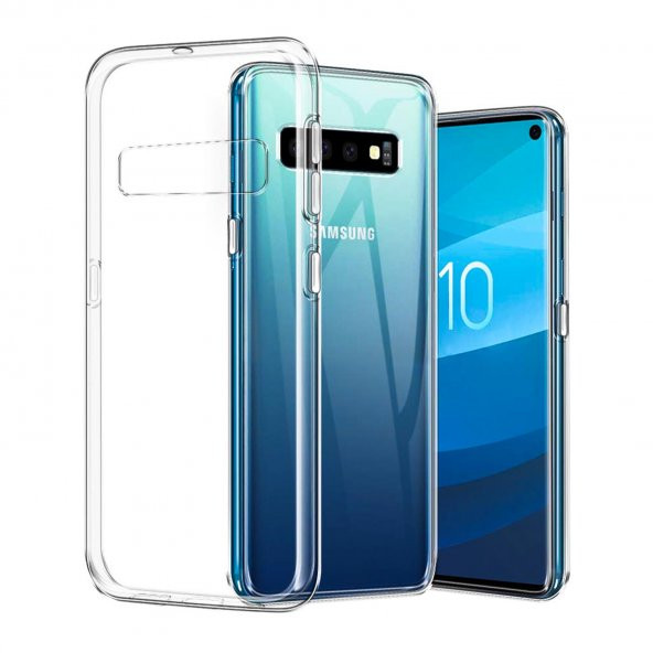 Samsung Galaxy S10 (G973) Kılıf Soft Silikon Şeffaf Arka Kapak