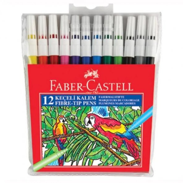 Faber Castell 12 Li Keçeli Kalem