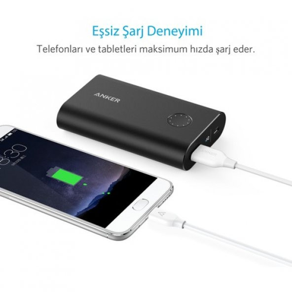 Anker Powerline USB-C to USB 3.0 Type-C Şarj/Data Kablosu 0.9m Beyaz - Resim 2