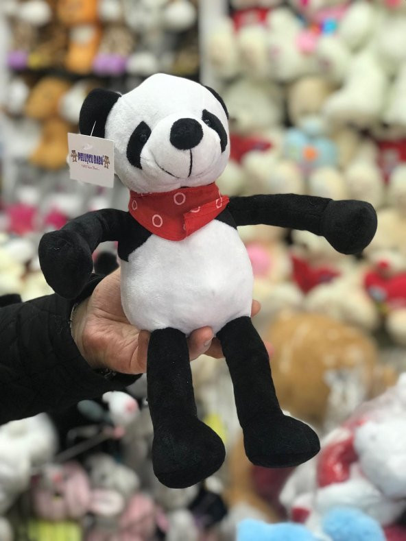 28CM SEVİMLİ PANDA PELUŞ OYUNCAK KALİTELİ, SAĞLIKLI! PELUŞCU BABA - 1