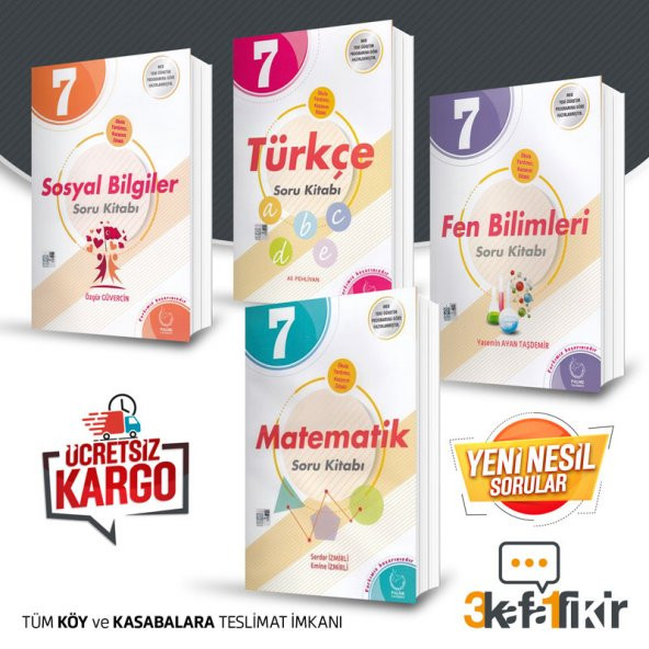 7. Sınıf Türkçe Fen Matematik Sosyal Soru Seti Palme