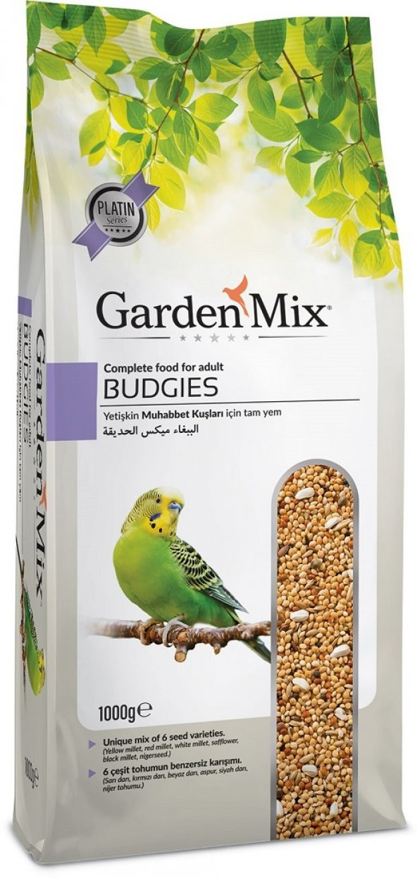 Garden Mix Platin Seri Muhabbet Kuşu Yemi 1 Kg ( 10 Adet )