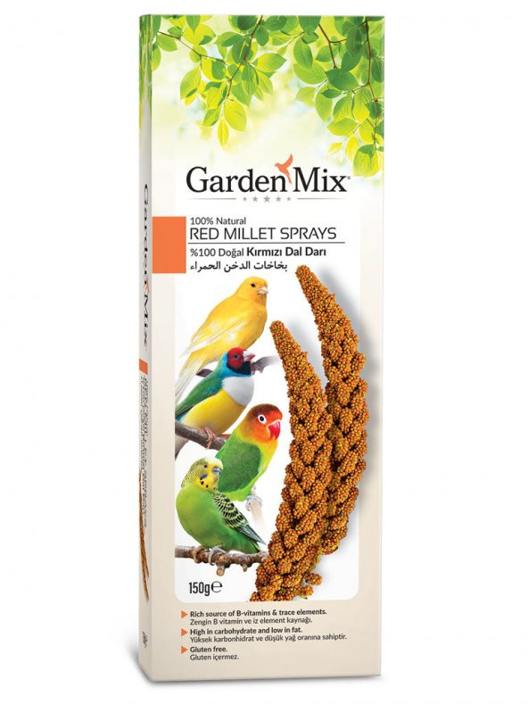 Gardenmix Platin Kırmızı Dal Darı 150 gr