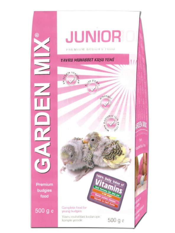 Gardenmix Junior Yavru Kuş Yemi 500 gr ( 10 Adet )
