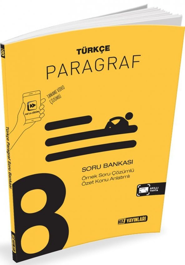 Hız Yayınları 8. Sınıf Türkçe Paragraf Soru Bankası