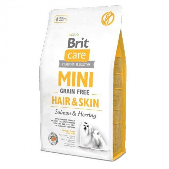 Brit Care Mini Adult Hair Skin Tahılsız Ringa Balıklı Köpek Maması 2 Kg