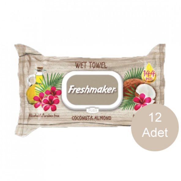 Freshmaker Extra Jumbo Islak Mendil 12x144 Adet