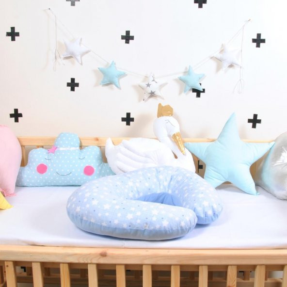 Bebek Emzirme Yastığı Destek Oturma Yastık Minderi Ana Kucağı - 3