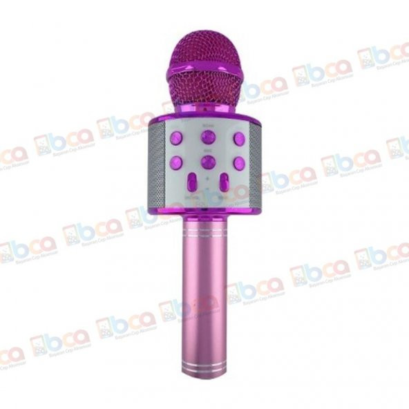 WS 858 Bluetooth Karaoke Mikrofon Kablosuz Hoparlör - 2