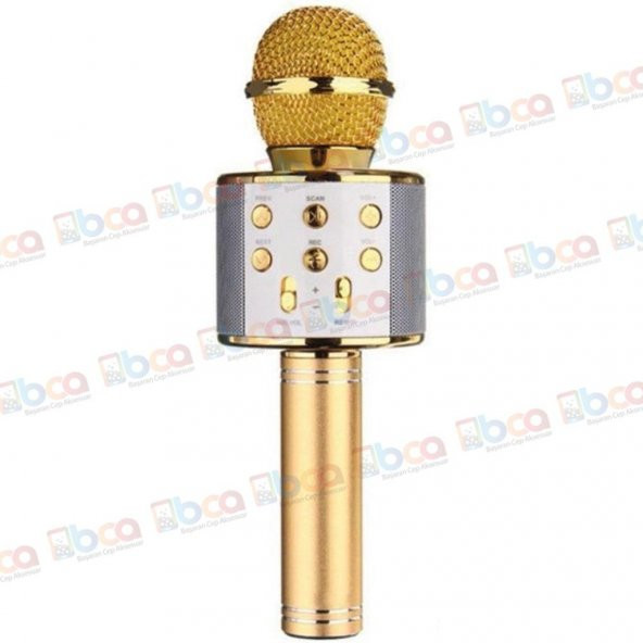 WS 858 Bluetooth Karaoke Mikrofon Kablosuz Hoparlör - 3