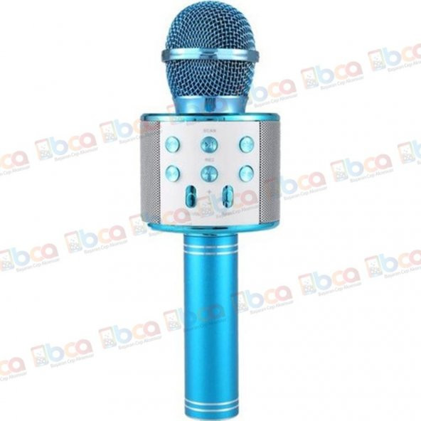 WS 858 Bluetooth Karaoke Mikrofon Kablosuz Hoparlör - 4