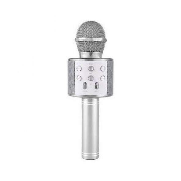 WS 858 Bluetooth Karaoke Mikrofon Kablosuz Hoparlör - 7