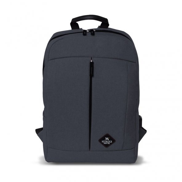 My Valice Smart Bag GALAXY Usb Şarj Girişli Notebook Sırt Çantası Füme - 3