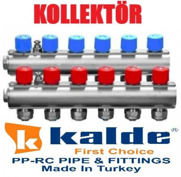 Kalde 1'' İç Dişli Kendinden Vanalı Kollektör 7 Delikli  (Tane)