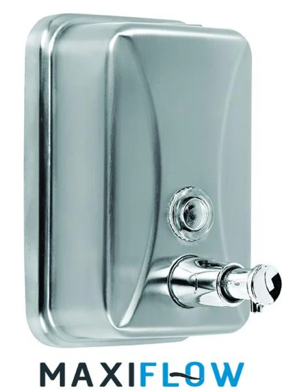 Maxiflow 1000 Ml. Sıvı Sabunluk Paslanmaz Krom Duvara Montaj