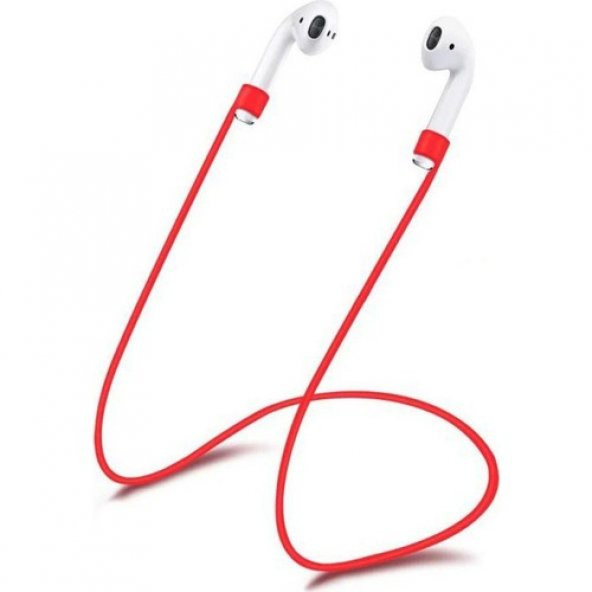 Fonemax Airpods Strap iPhone Kulaklık Askısı Kırmızı