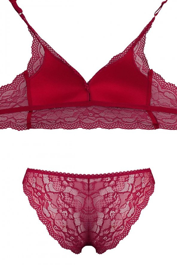 Ecem Yıldız Desteksiz Süngerli Telsiz Bralet Sütyen Külot Takım - 6