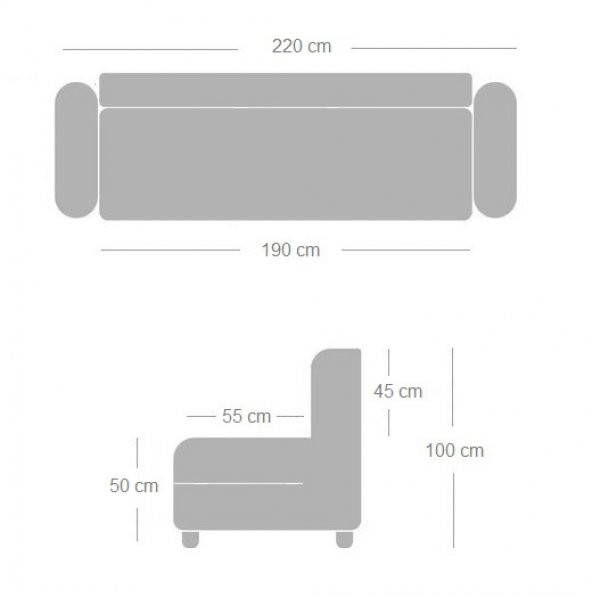 Kardelen Modern Kanepe - Turkuaz (Sandıklı ve Yataklı) - 3