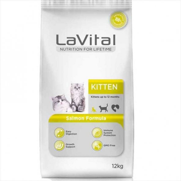 LaVital Kitten Balıklı Yavru Kedi Maması 12 Kg Skt:11/08/2020
