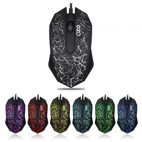 OZO Rainbow S800 Oyuncu Işıklı Klavye ve Mouse Set - 2