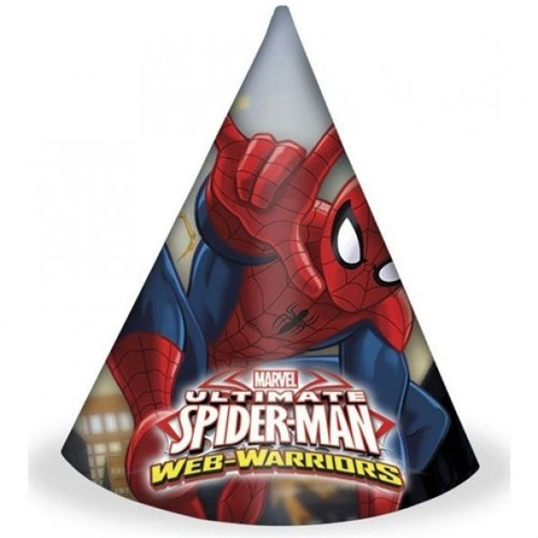 Ultimate Spiderman Külah Şapka 6 Adet