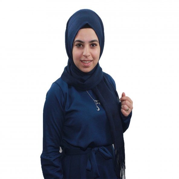 Kadın Saçaklı Şal Pamuklu - Eşarp Şal - 6