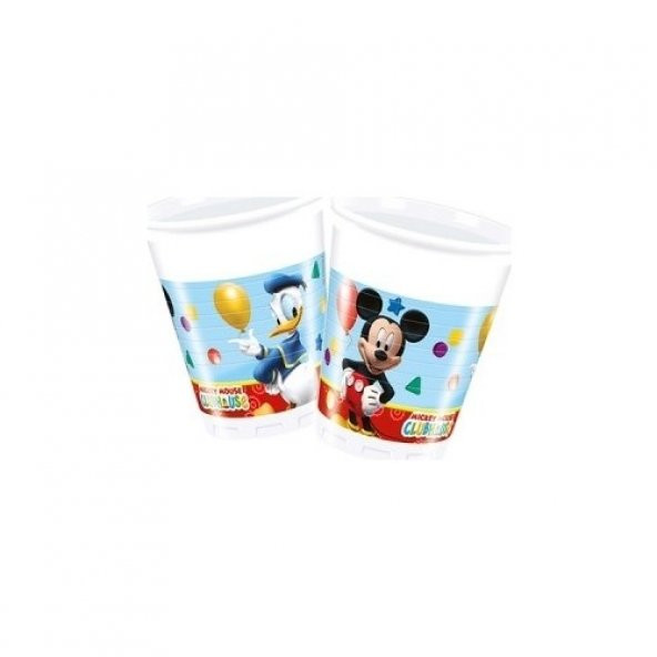 Mickey Mouse 8li Bardak 200ml Doğum Günü Parti Bardağı