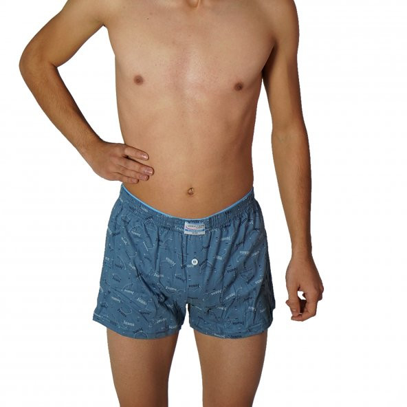 Doralüx Erkek Desenli Boxer 100 Pamuk Boxer Şort - 2