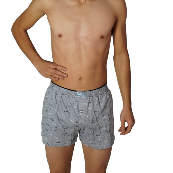 Doralüx Erkek Desenli Boxer 100 Pamuk Boxer Şort - 3