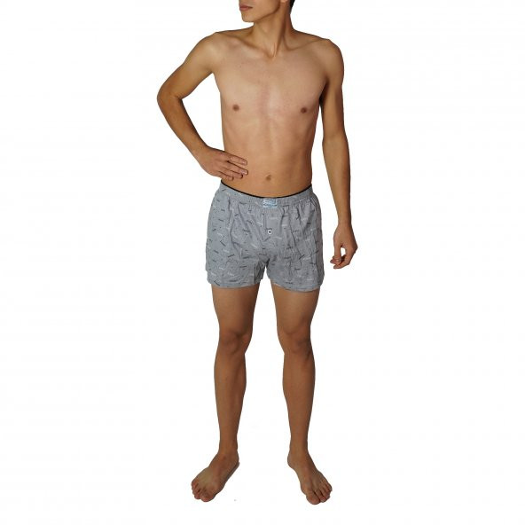 Doralüx Erkek Desenli Boxer 100 Pamuk Boxer Şort - 4
