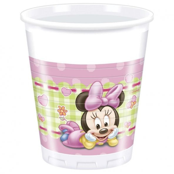 Bebek Minnie Mouse Bardak Doğum Günü Minili Bardak Pemb Mini Maus