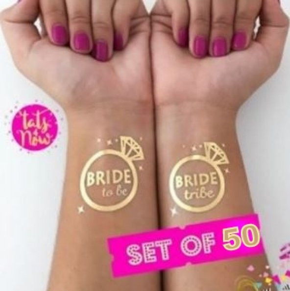 Gold Altın Bride To Be Dövme Bride Tribe Tattoo