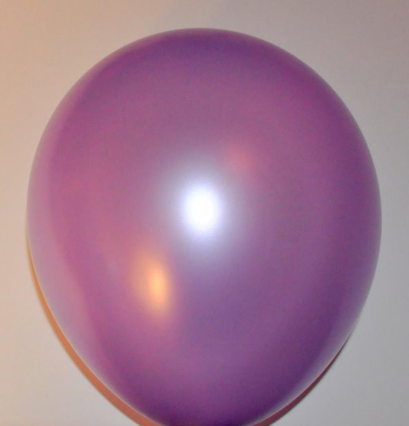 50 Adet Mor Metalik Balon Parlak Mor Sedefli Balon