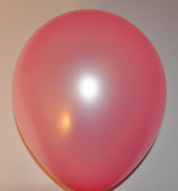 7 Adet Pembe Metalik Balon Parlak Pembe Sedefli Balon