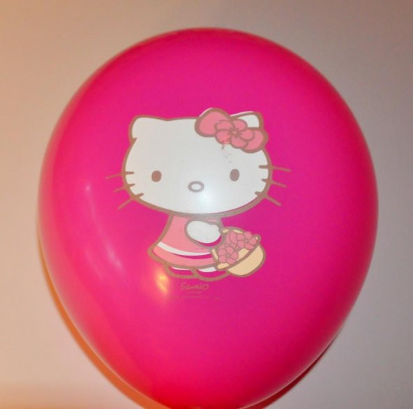 Hello Kity Karışık Renk Balon 50 Adet