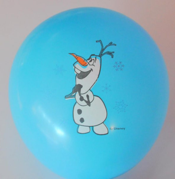 Frozen Elsa Baskılı Karışık Renk Balon 50 Adet