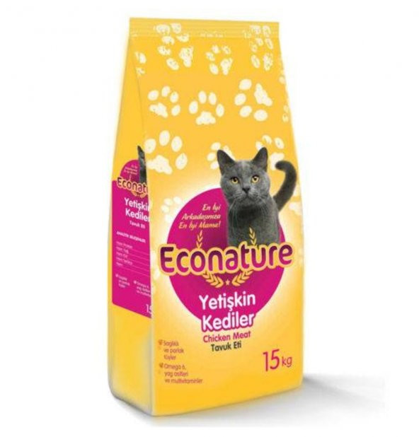 Econature Tavuklu Yetişkin Kedi Maması-15kg