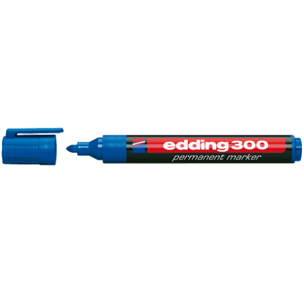 Edding E-300 Mavi Permanent Markör Kalemi 10 Lu Ed30003 (1 Paket 10 Adet)