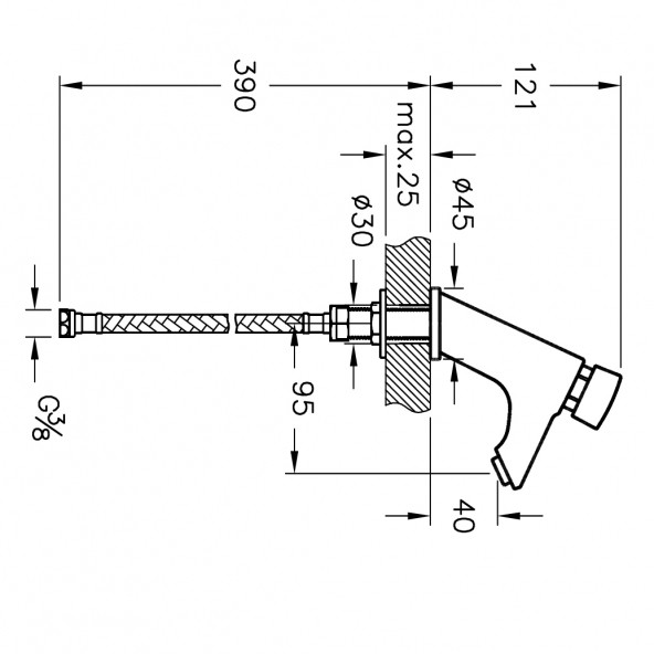 VitrA Artema AquaTouch Zaman Ayarlı Lavabo Bataryası-A47059 - 2