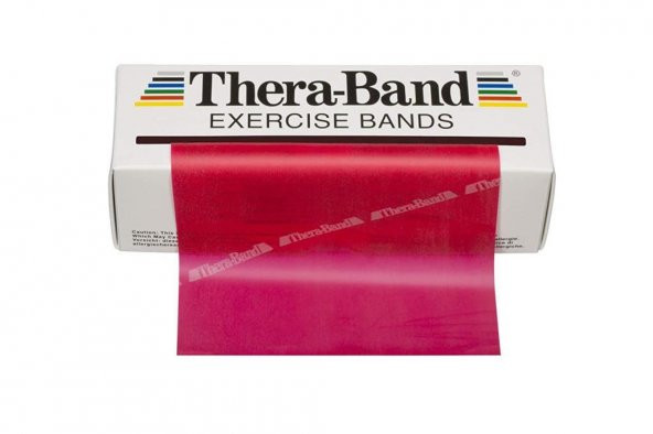 Thera-Band Kırmızı Orta Sert  Egzersiz Pilates Bandı Lastiği 1.5 m Kesme