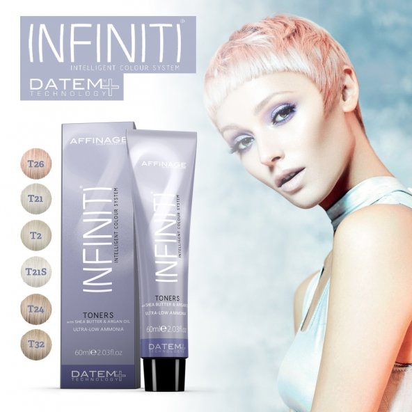 İnfiniti saç boyası 60 ml toner super ice blonde t21s