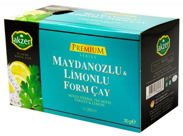 Akzer Maydanozlu & Limonlu Form Çay 60 Adet